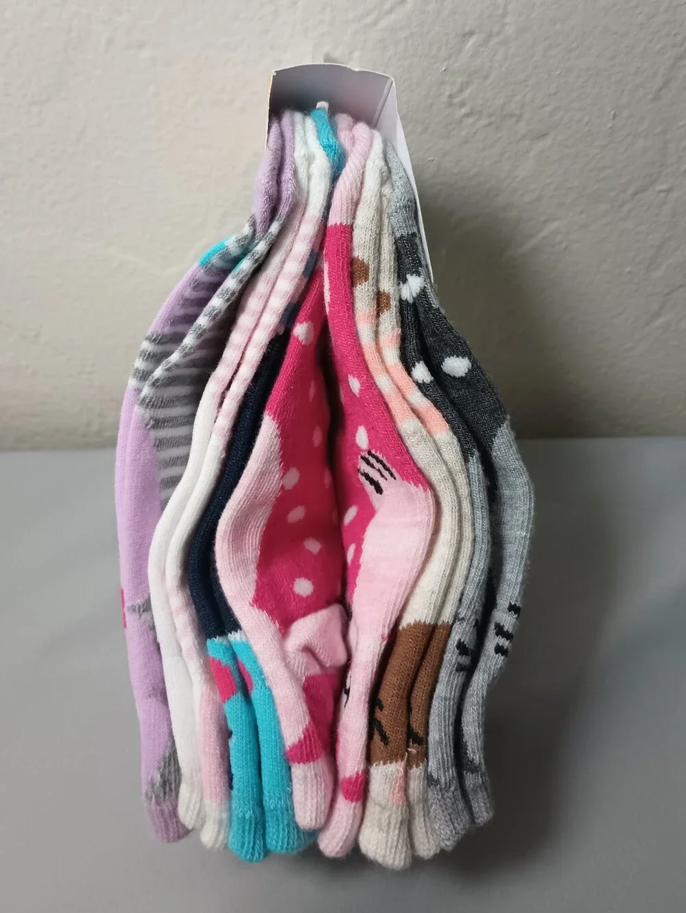 Wonder Nation Girls' No Show Animal Socks